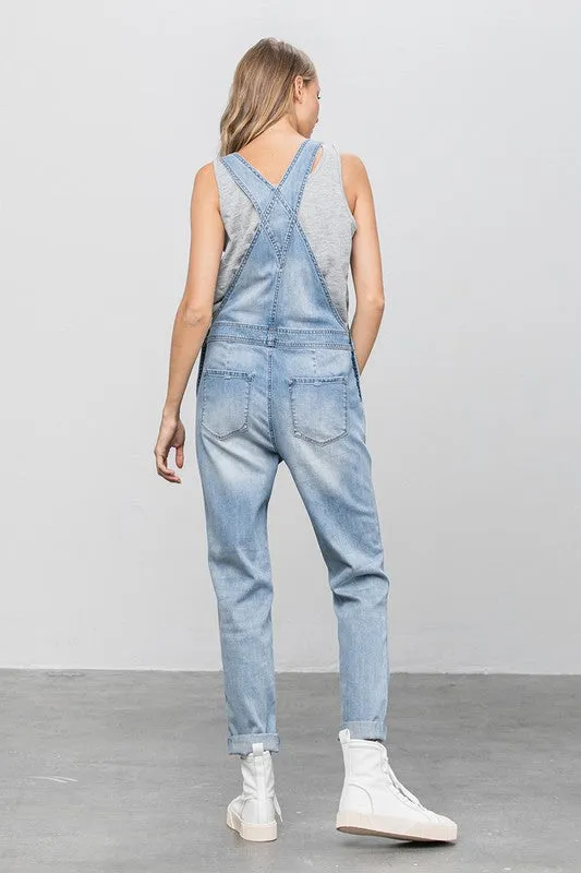Heavy Body Women's Premium Destroy Overalls