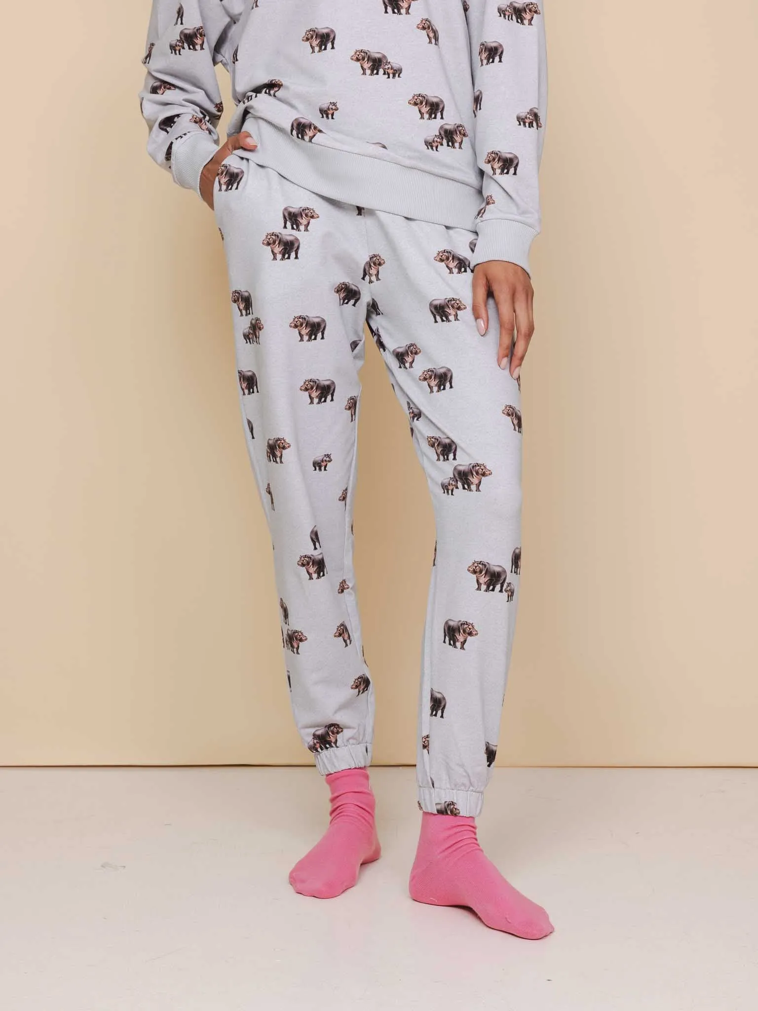 Hippos Sweater en Broek set Unisex