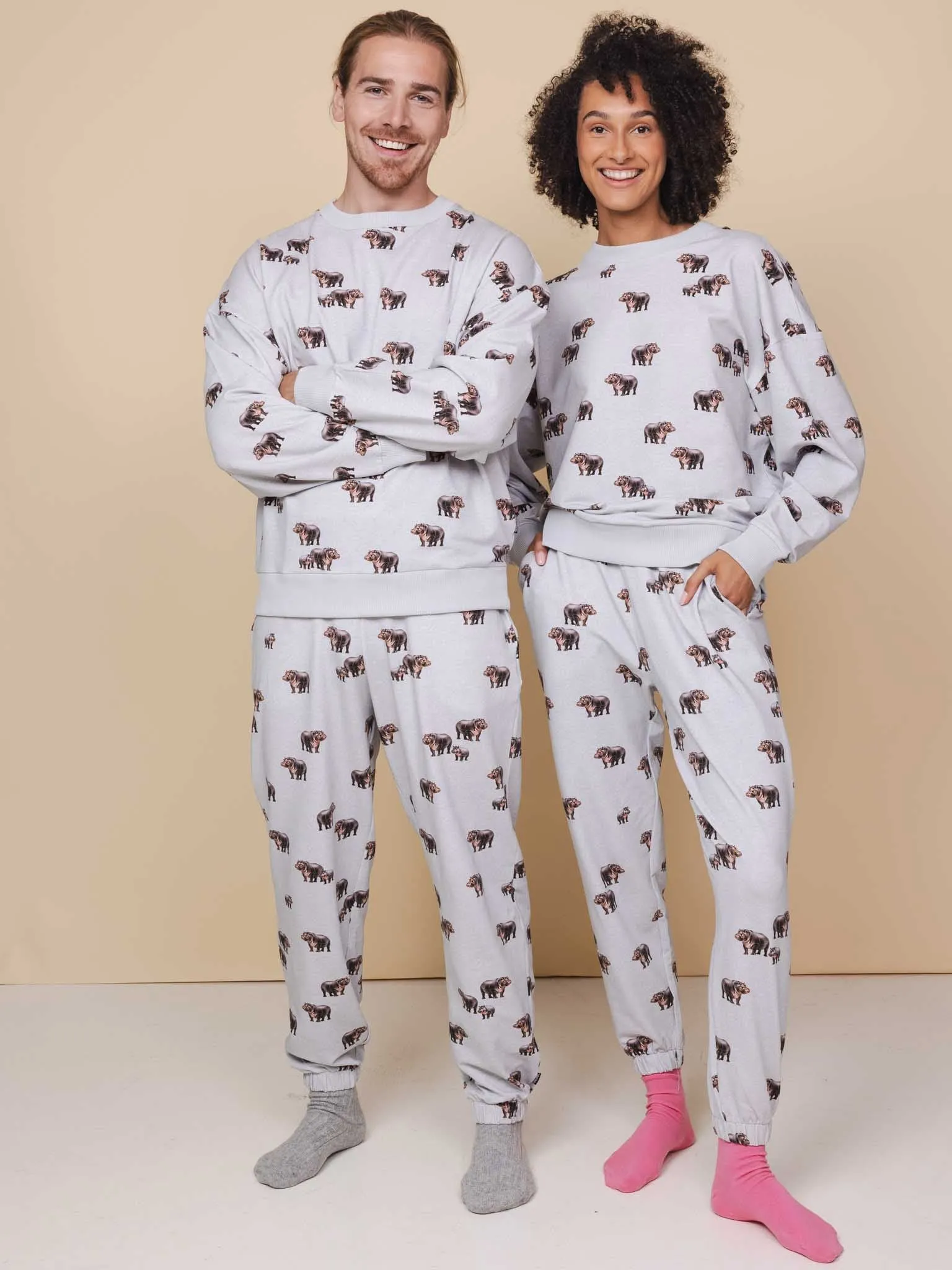 Hippos Sweater en Broek set Unisex