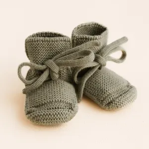 Hvid  Baby Knitted Shoes Booties Artichoke