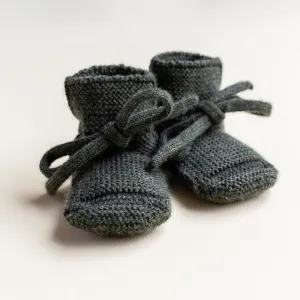Hvid  Booties Pine Knit Baby Shoes