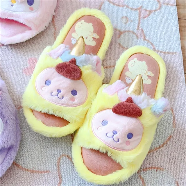 Kawaii Unicorn Slippers