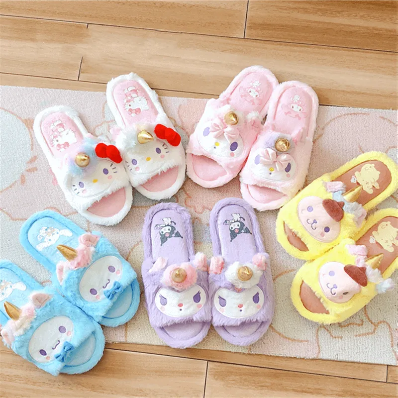 Kawaii Unicorn Slippers