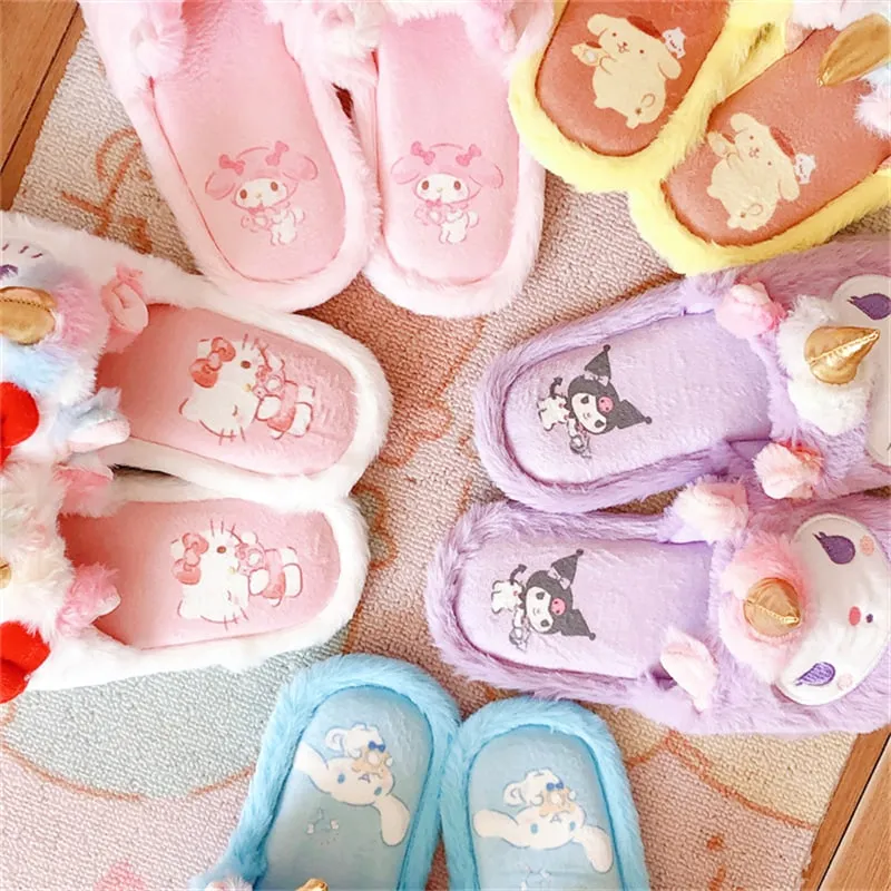 Kawaii Unicorn Slippers