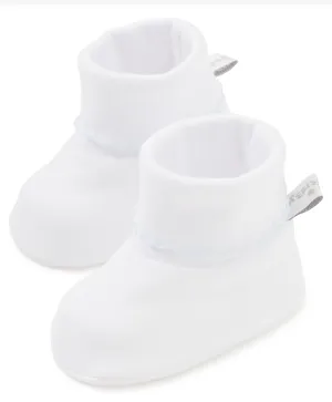 Kissy Basic Booties White with Light Blue