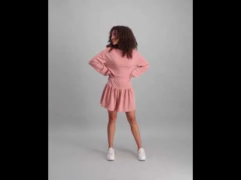 Ladies Fleece Dress - Pink