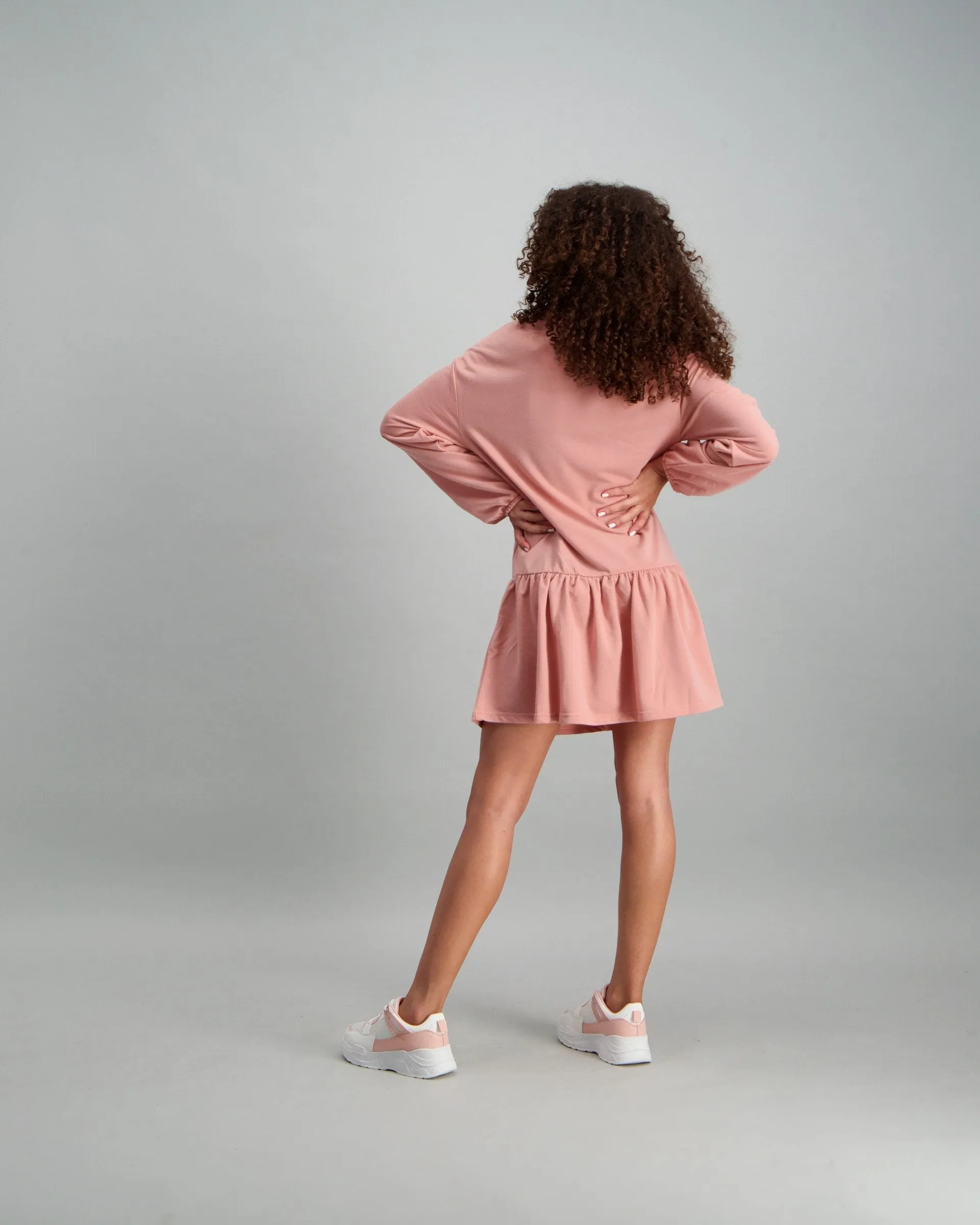 Ladies Fleece Dress - Pink