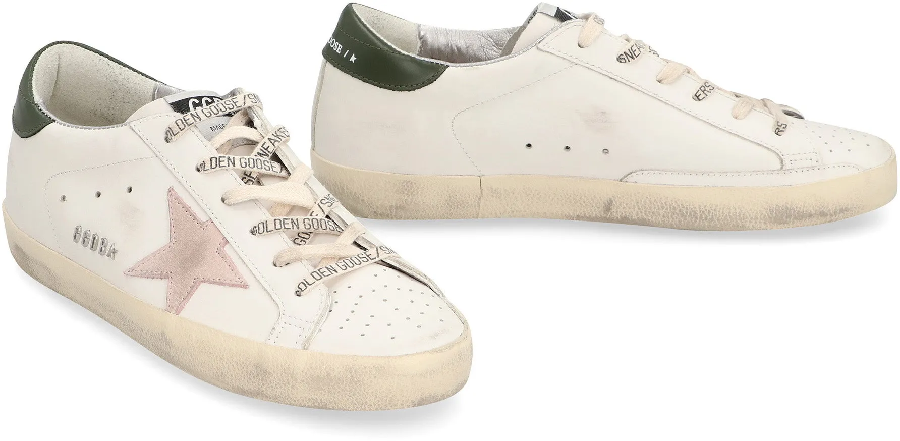 Leather low-top sneakers