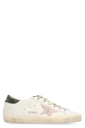 Leather low-top sneakers