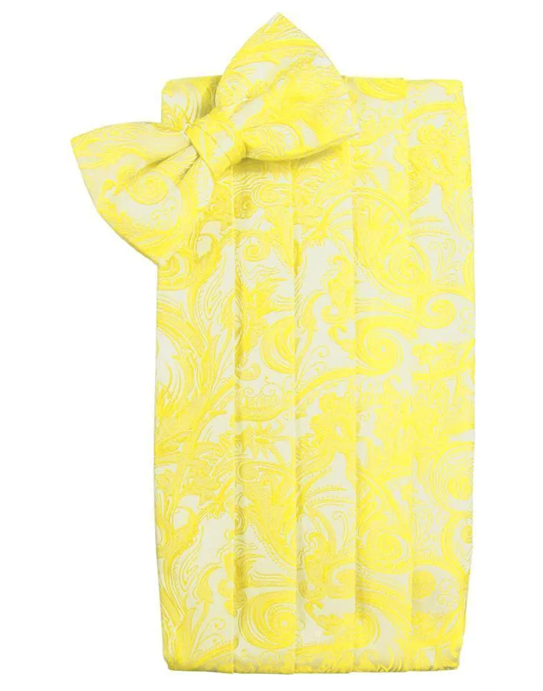 Lemon Tapestry Kids Cummerbund