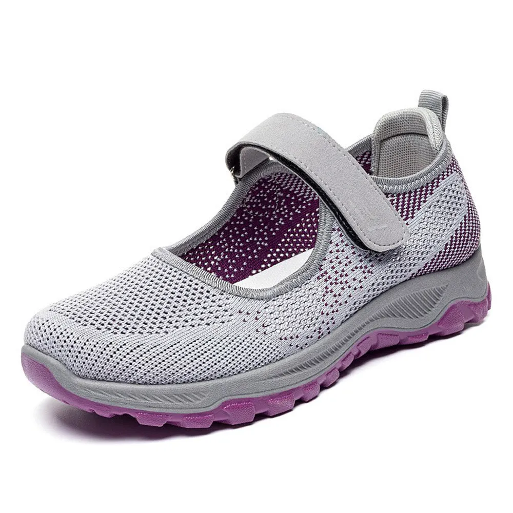 Lightweight Women's Casual Sneakers Featuring Adjustable and Non-Slip Soles