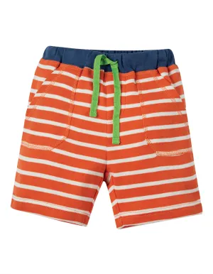 Little Stripy Shorts - Warm Orange Breton
