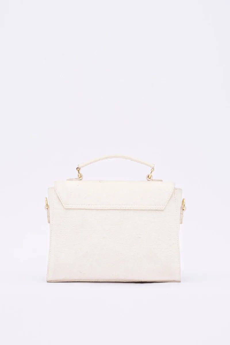 London LHR - Piñatex® Saddle Bag - Latte