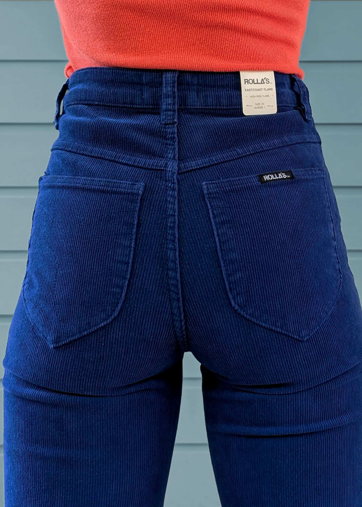 Marine Blue Corduroy Eastcoast Flares <br> <I> almost gone! </I>