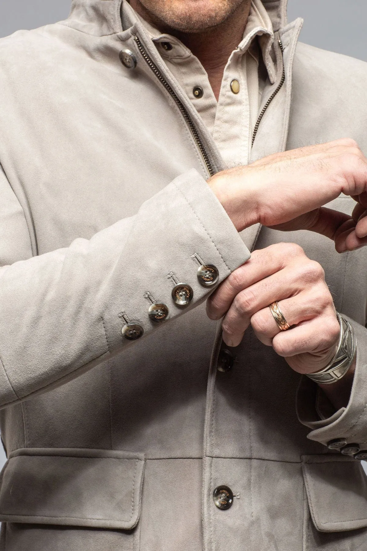 Maximus Suede Blazer In Ice
