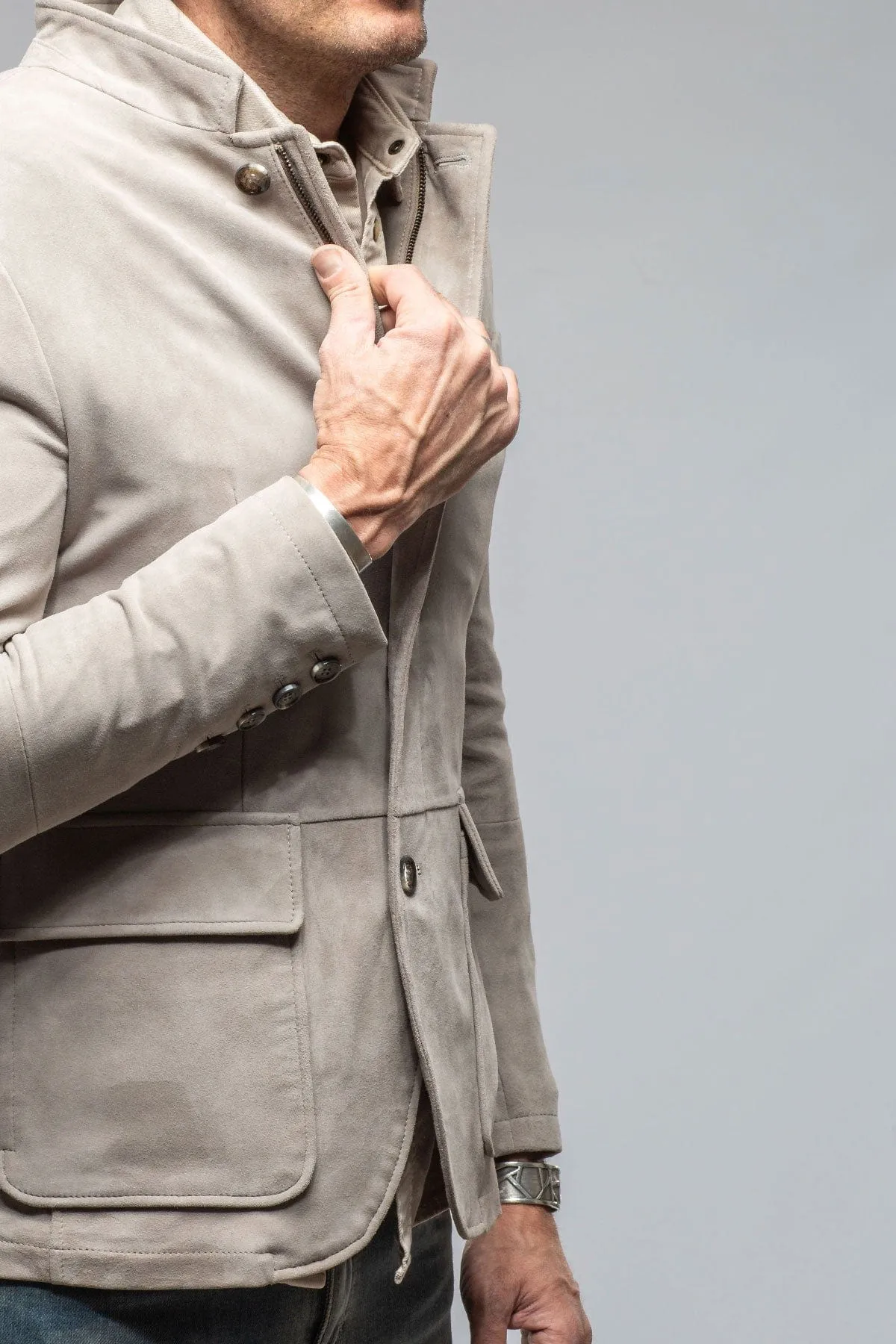 Maximus Suede Blazer In Ice
