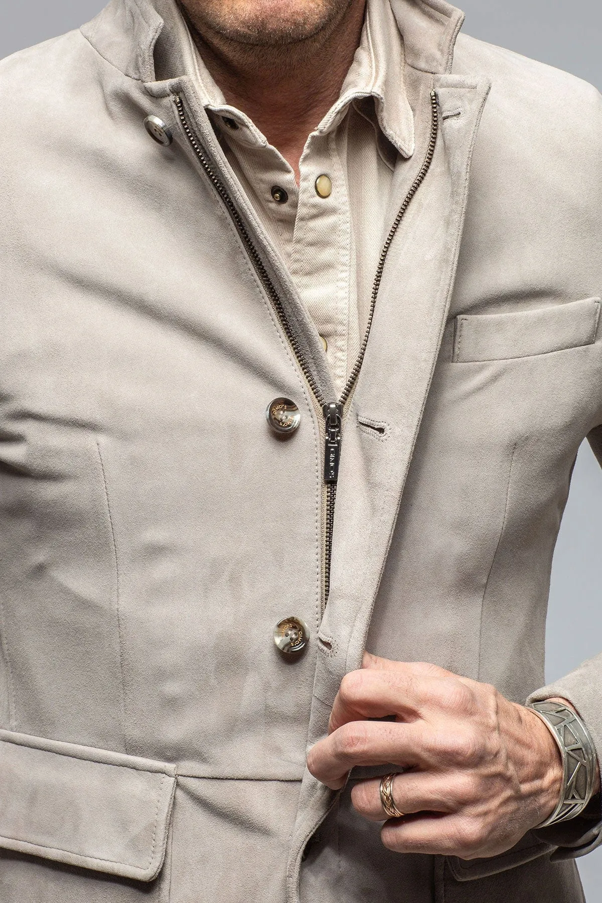 Maximus Suede Blazer In Ice