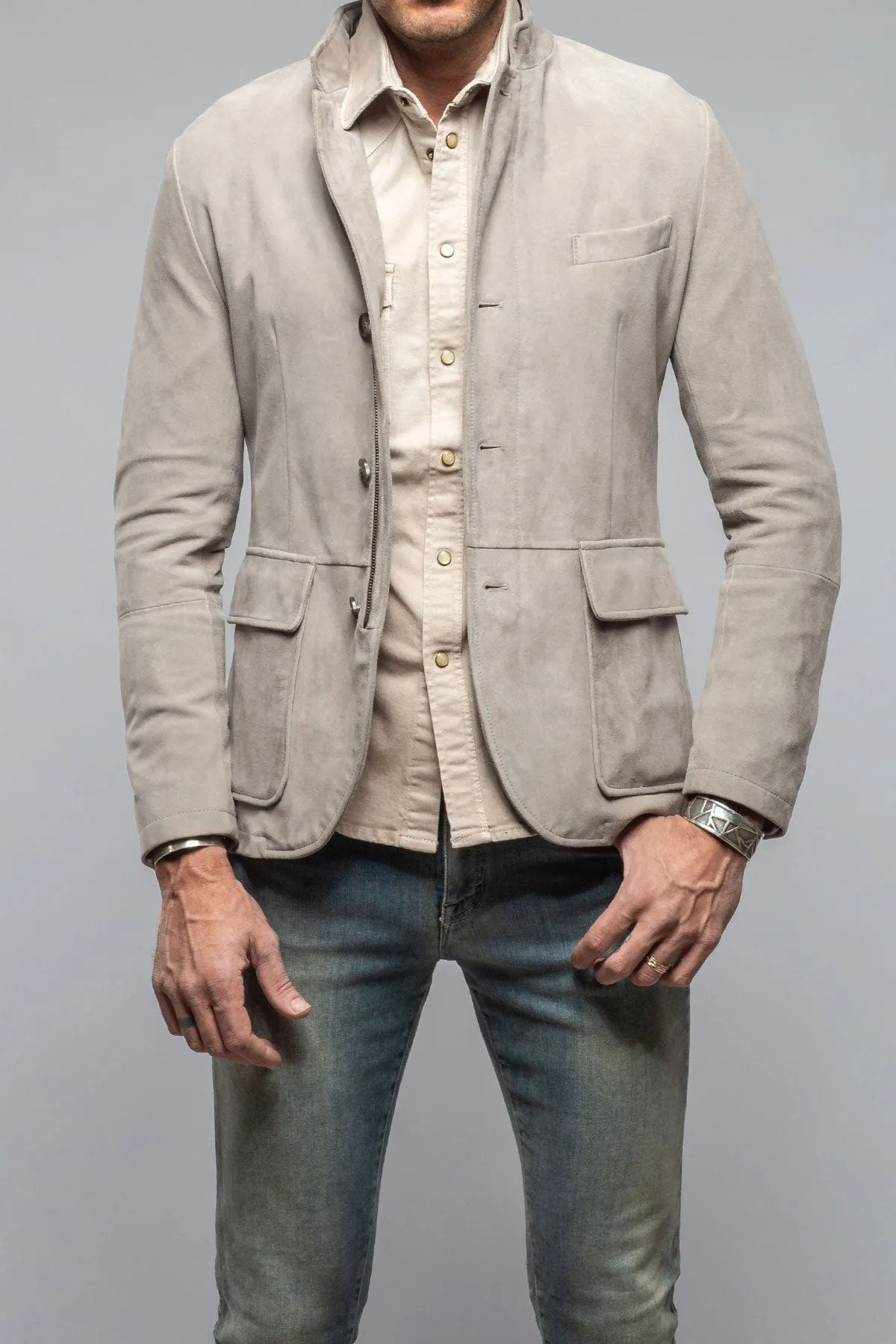 Maximus Suede Blazer In Ice