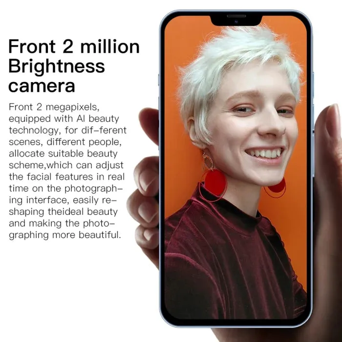 MaxPhone, 1GB 8GB, 6.3 inch Drop Notch Screen, Face ID, Android 6.0 MTK6580P Quad Core, Network: 3G, Dual SIM Maxphone Blue