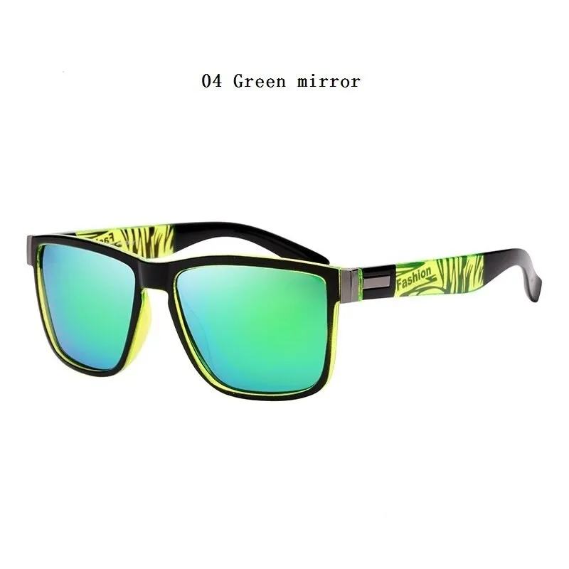 Men And Women High-Quality Polarized Sunglasses Fashion Pattern Retro Brand Designer Sun Glasses UV400 Anti-glare Mirror Eyewear