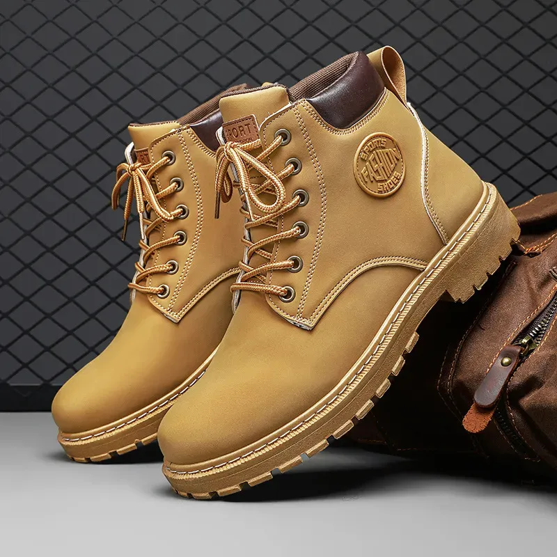 Men Fashion Thick-Soled Warm Boots