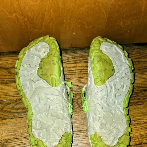Men's All-Terrain Atlas Croc - Bone/Limeade Clog - Size 12
