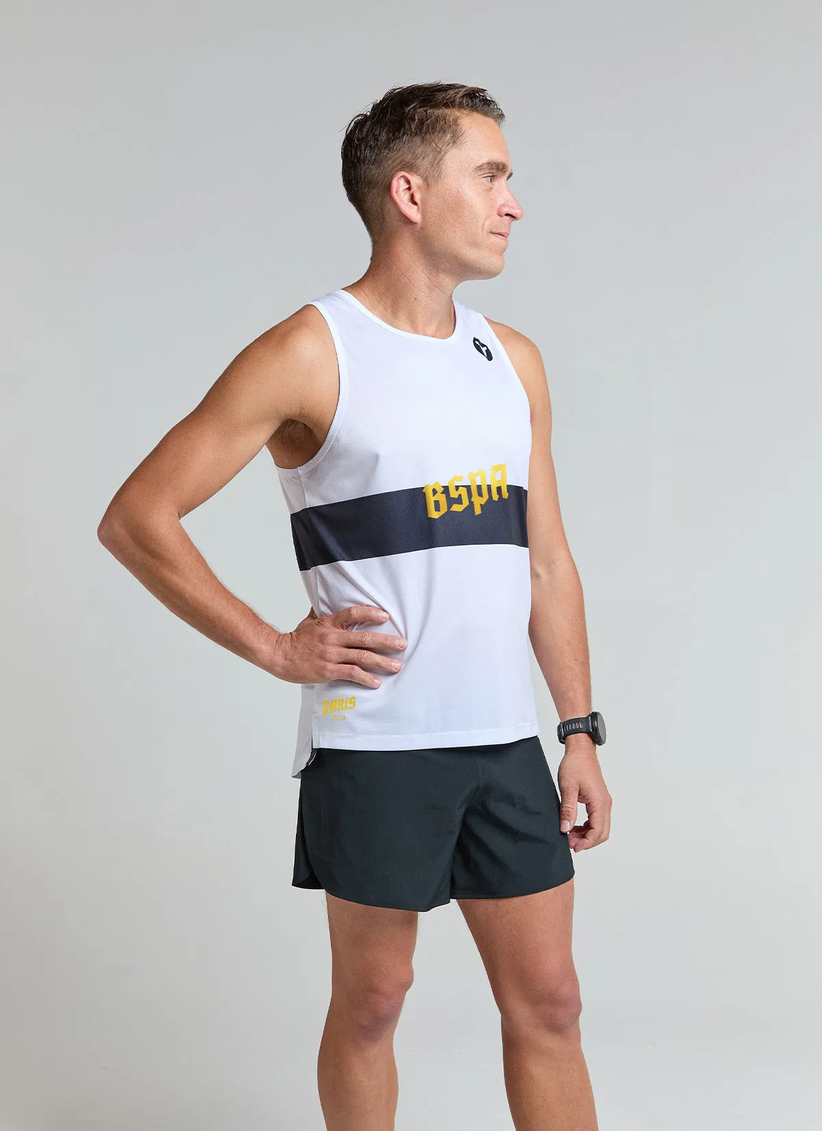 Men's Dry Singlet - Vintage White