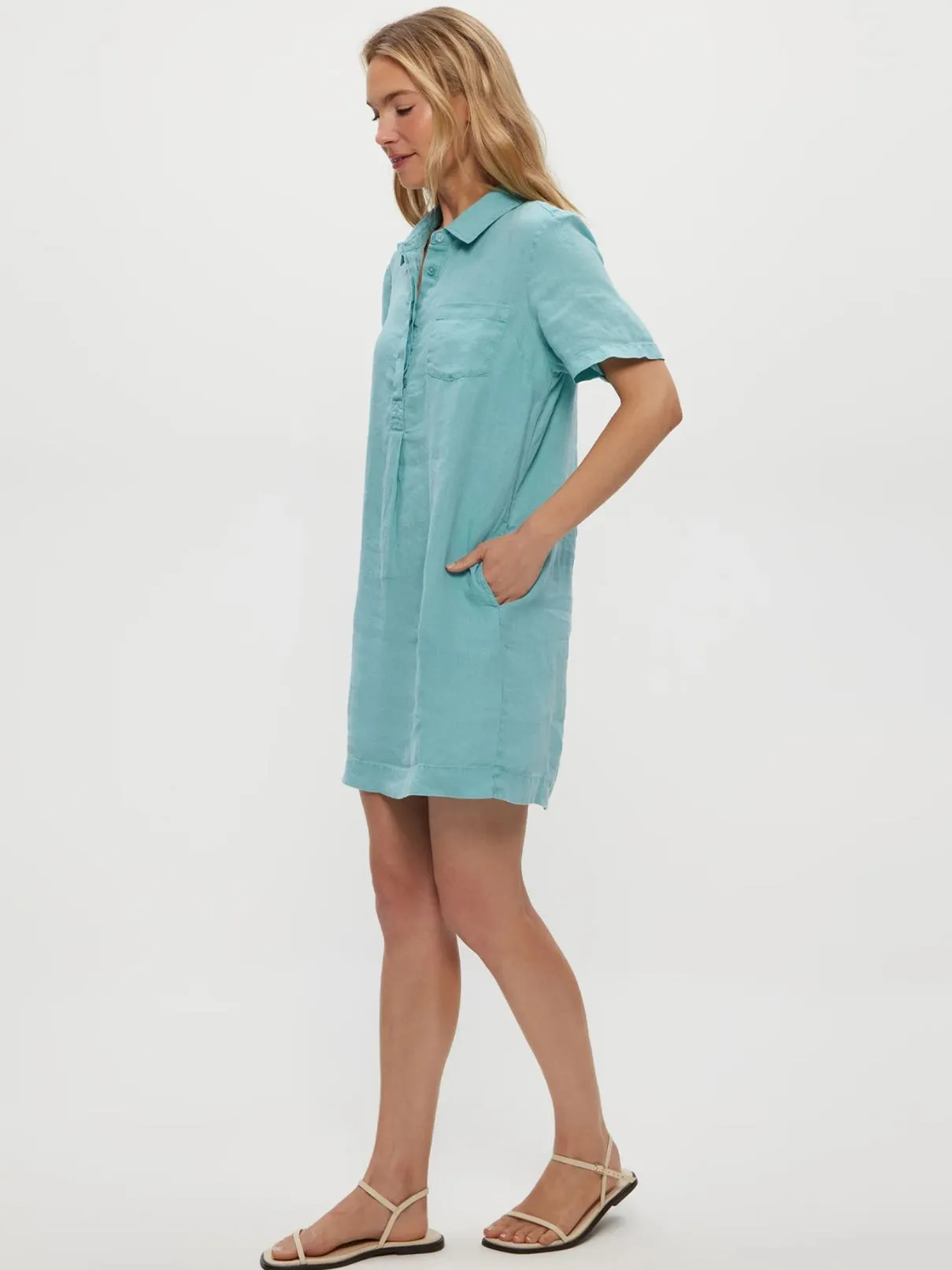 Michael Stars Ola Utility Dress in Serene