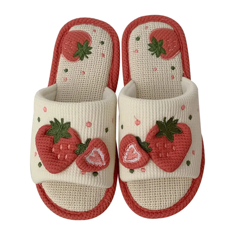 Milky Strawberry Slippers