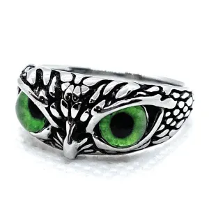 Mystical Green Owl's Gaze Ring (#544Green)