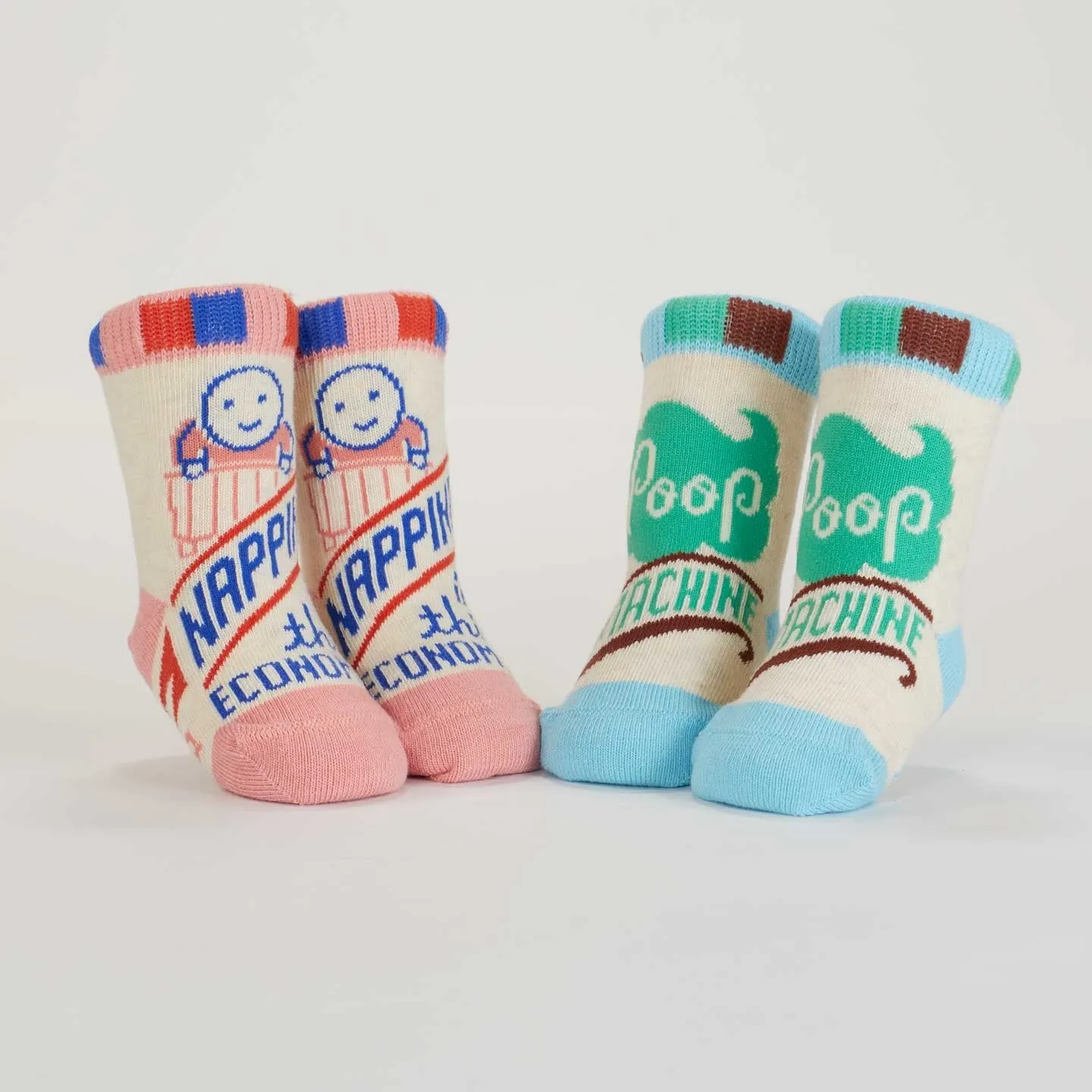 Napping Poop Machine Baby Socks