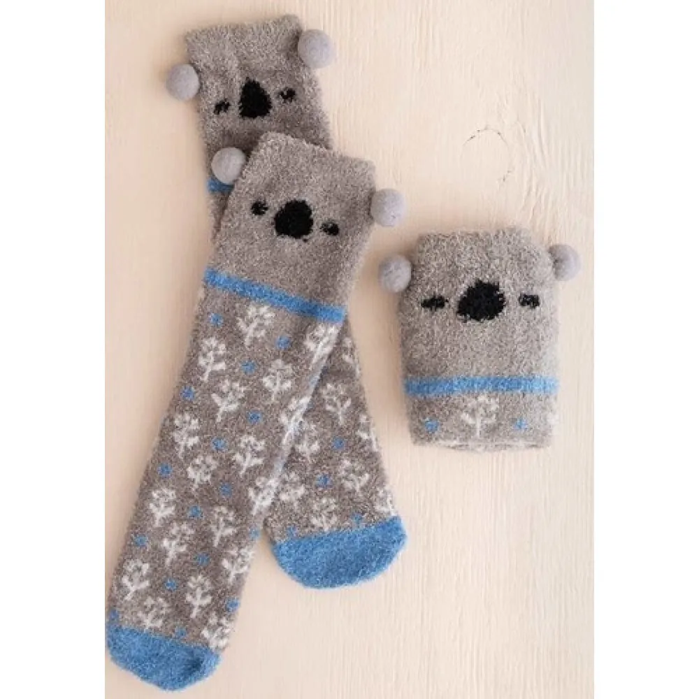 Natural Life Cozy Socks - Koala