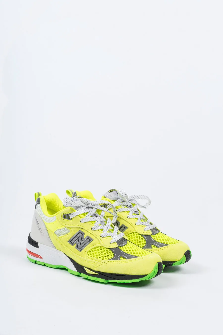 NEW BALANCE X ARIES WOMENS 991 NEON YELLOW