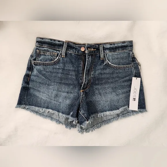 NEW Joe's Jeans High Rise Zenith Cut off Frayed Hem Denim Shorts Size 26