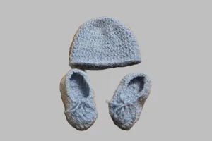 Newborn beanie hat and slippers