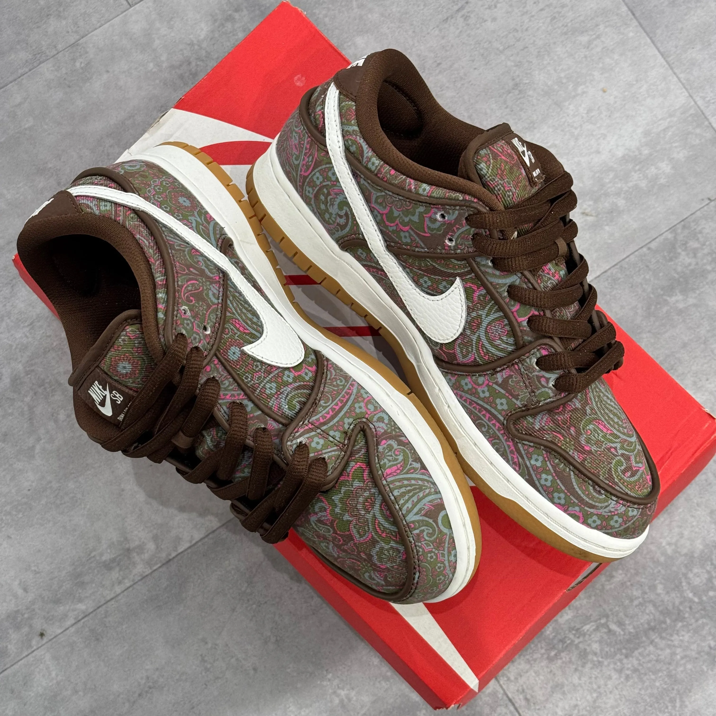 Nike SB Dunk Low Pro Paisley Brown (40) - Usado