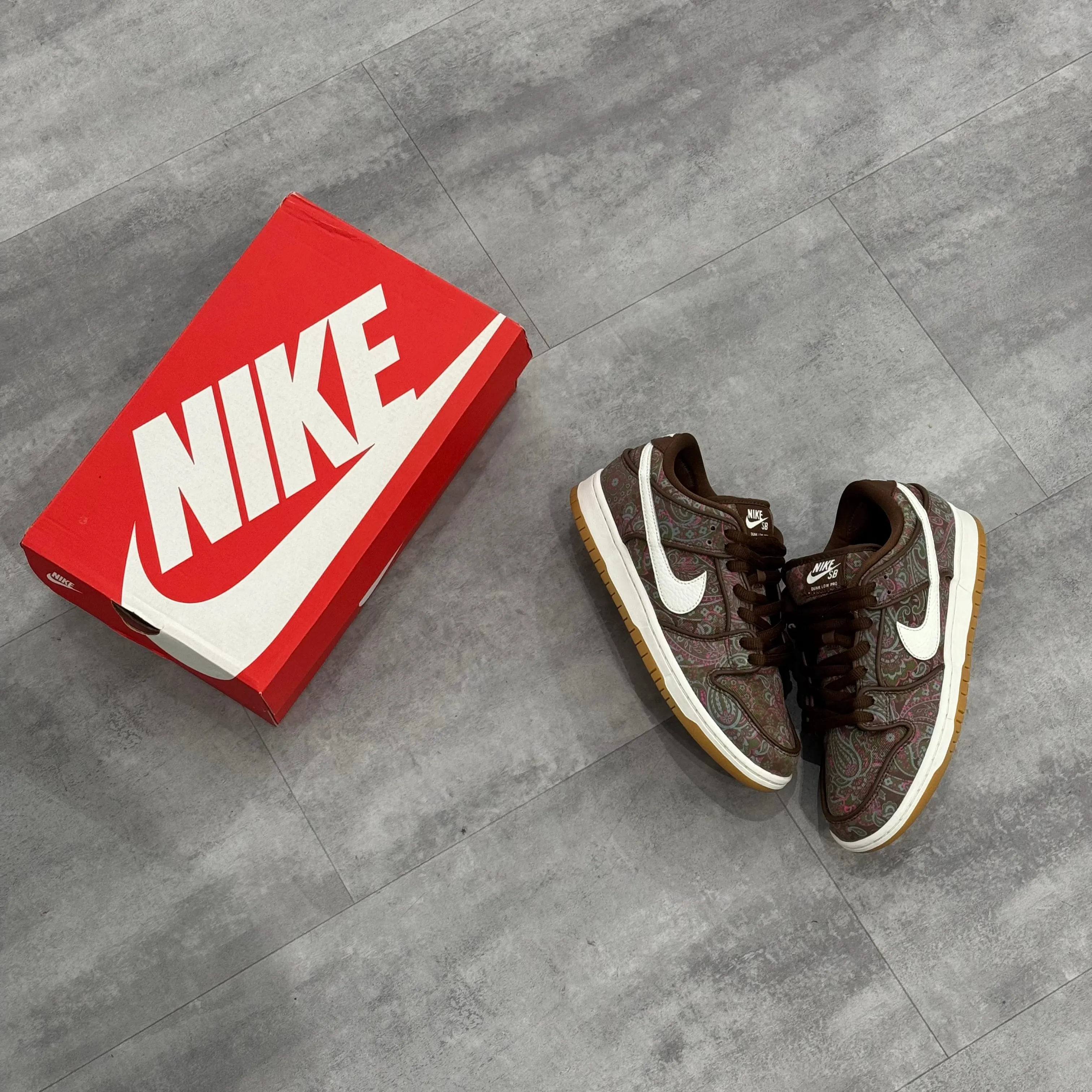 Nike SB Dunk Low Pro Paisley Brown (40) - Usado