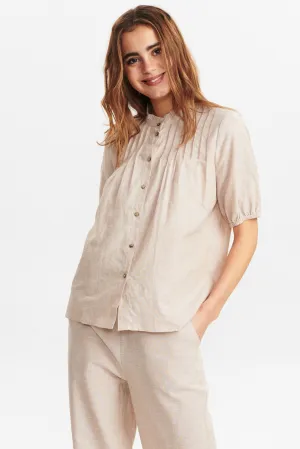 NUHANNAH SS SHIRT - Warm Sand