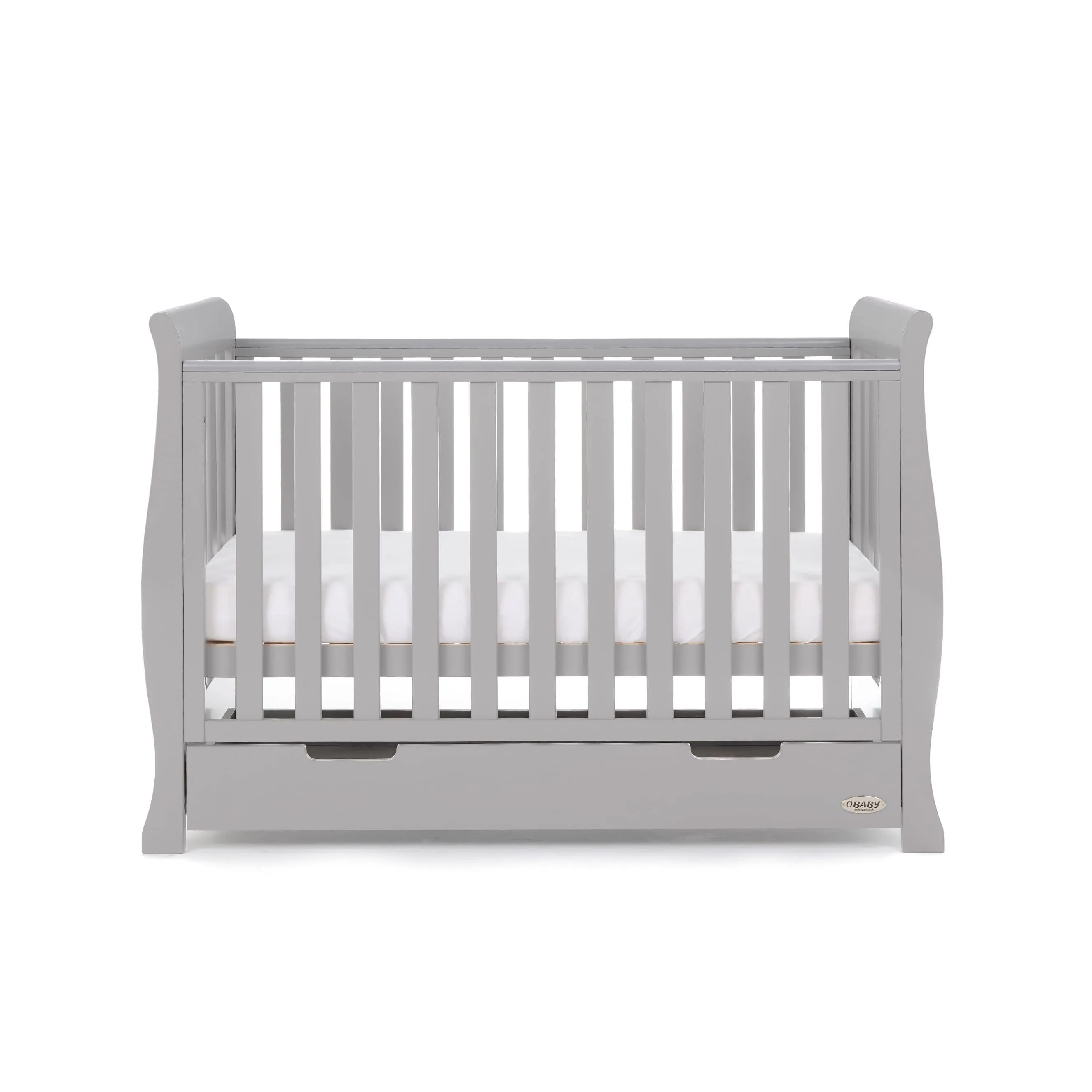 Obaby Stamford Mini Cot Bed - Warm Grey