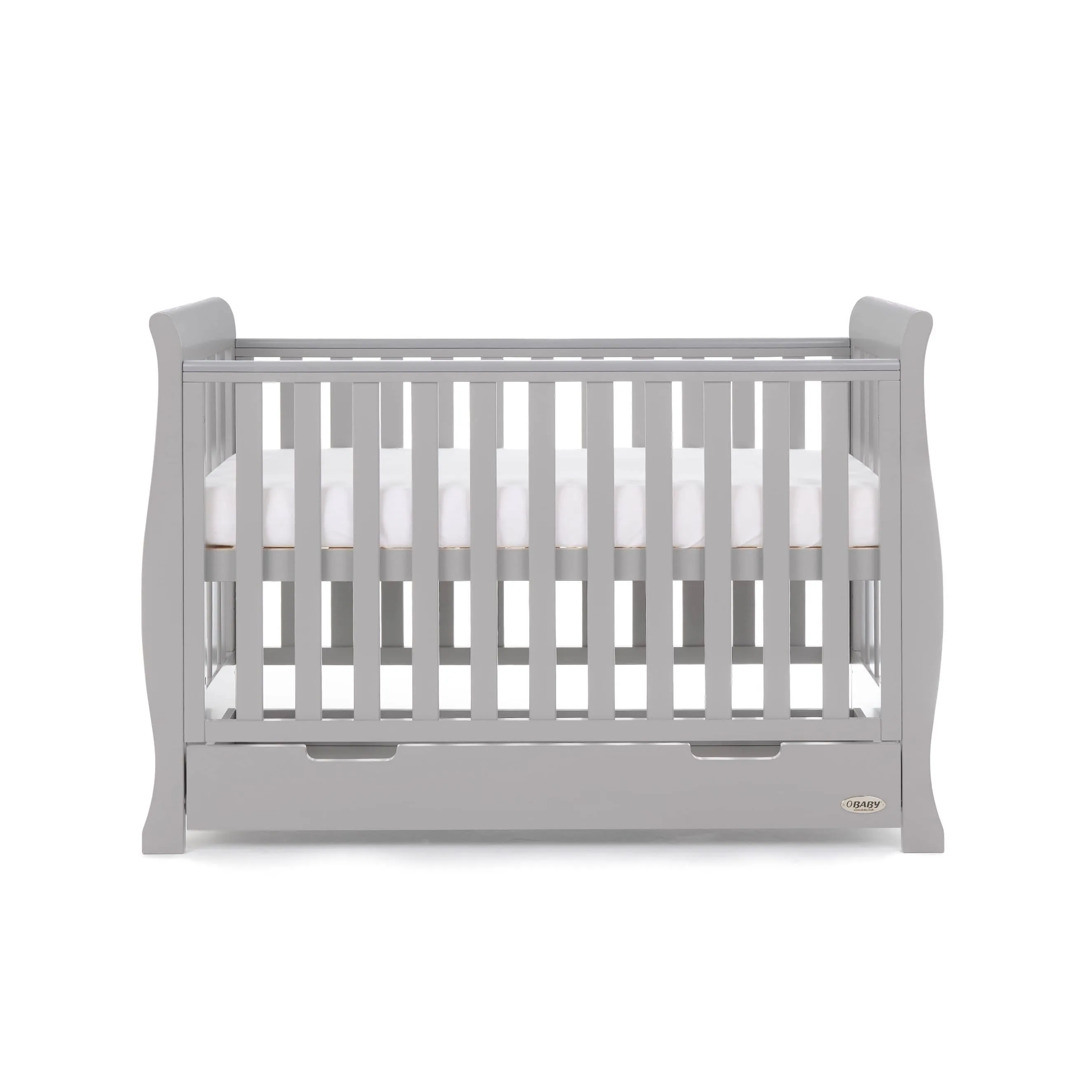 Obaby Stamford Mini Cot Bed - Warm Grey