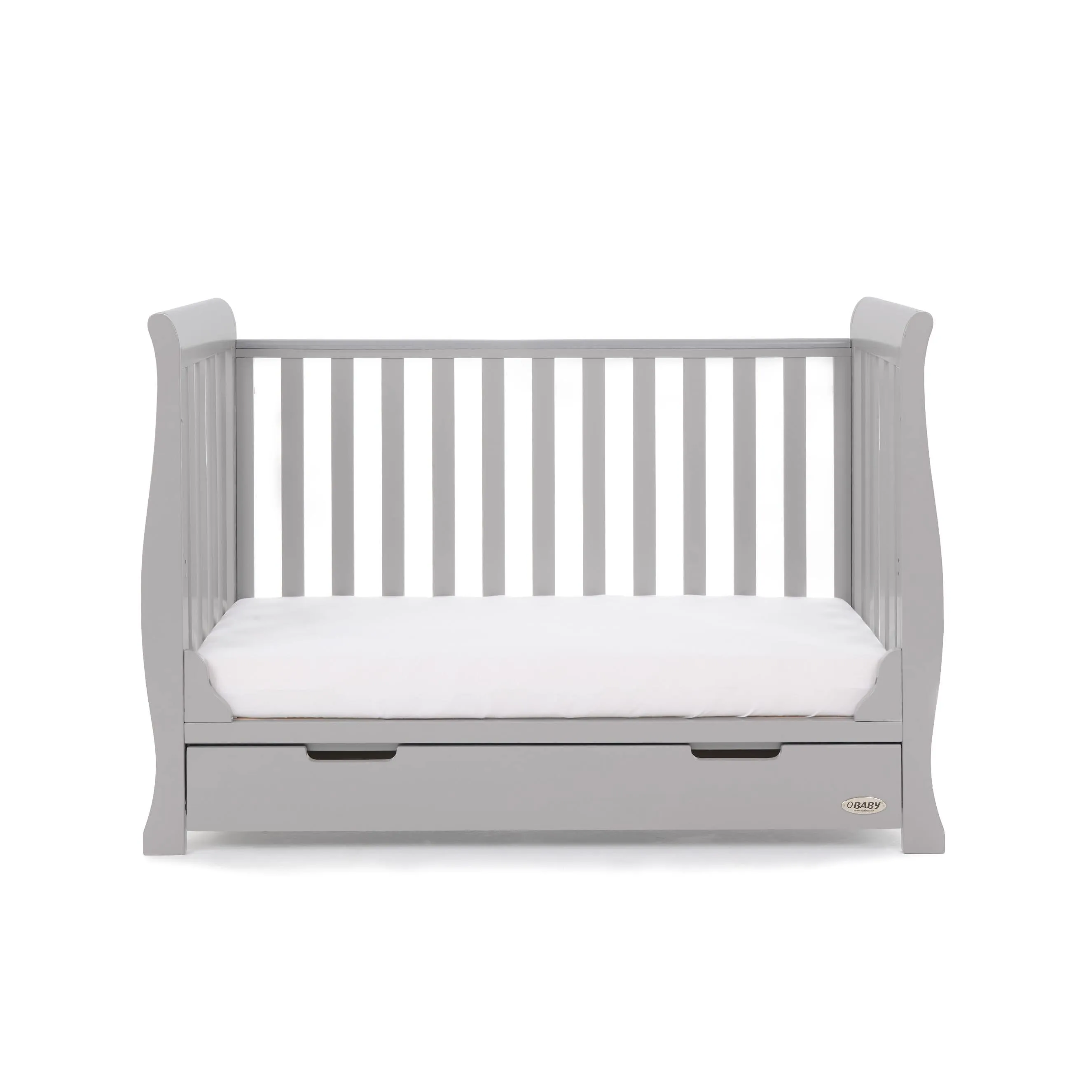Obaby Stamford Mini Cot Bed - Warm Grey