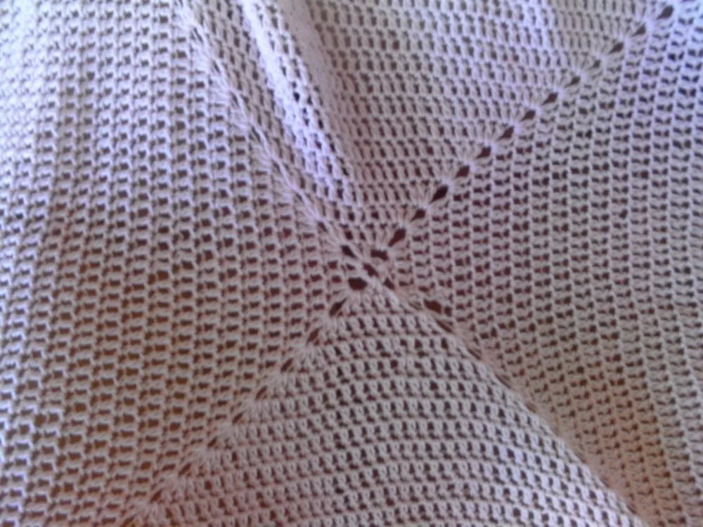 Oversized pink baby blanket