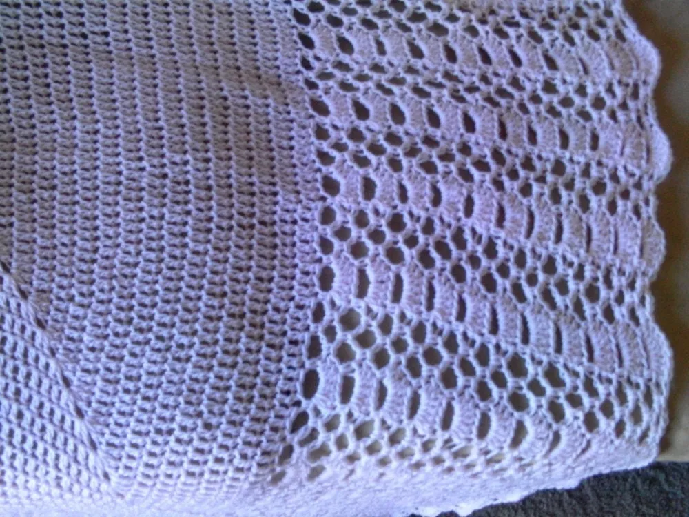 Oversized pink baby blanket
