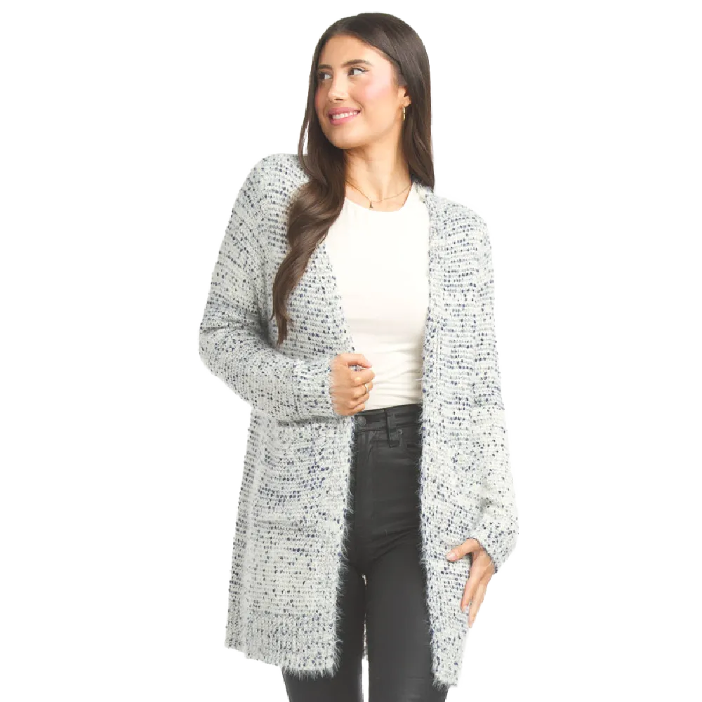 Papillon Blue Popcorn Cardigan