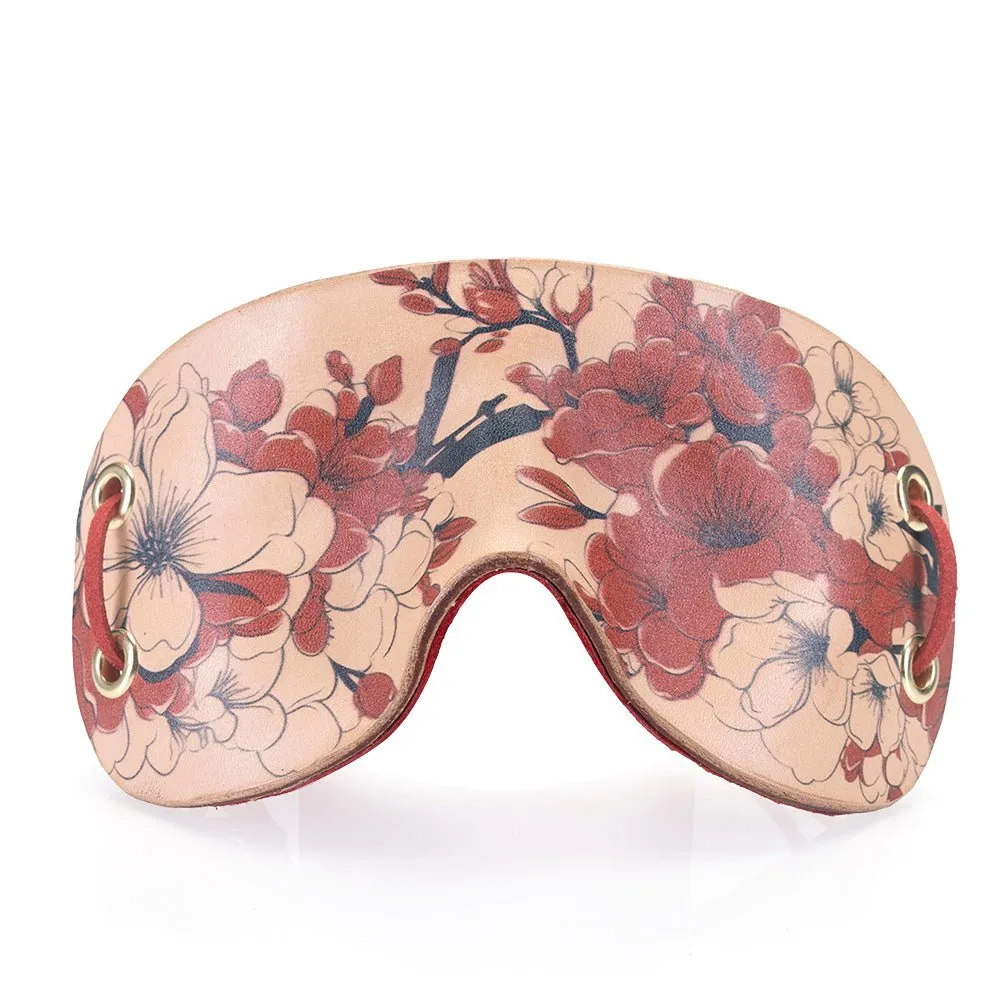 Paradise Red Blossom Mask [Suede Lined]