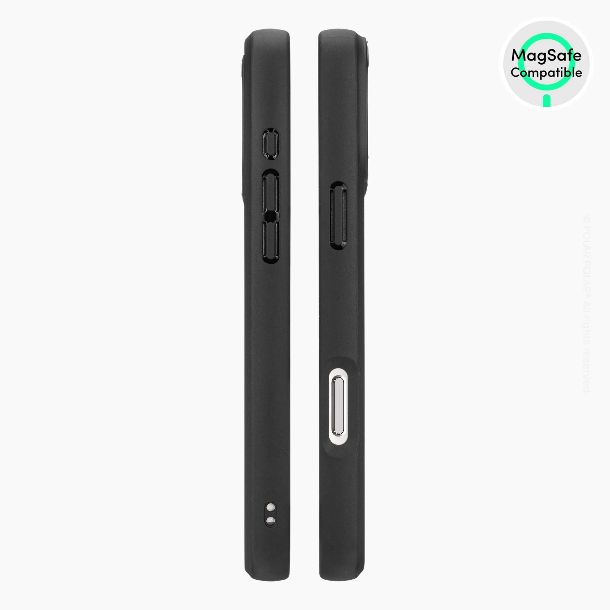 Polar Light - iPhone 16 Pro Frosted Black Bumper MagSafe Case
