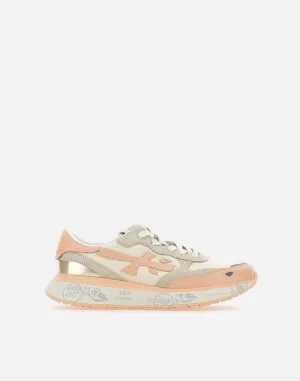 Premiata Lauryn7483 Pink Retro Running Sneakers