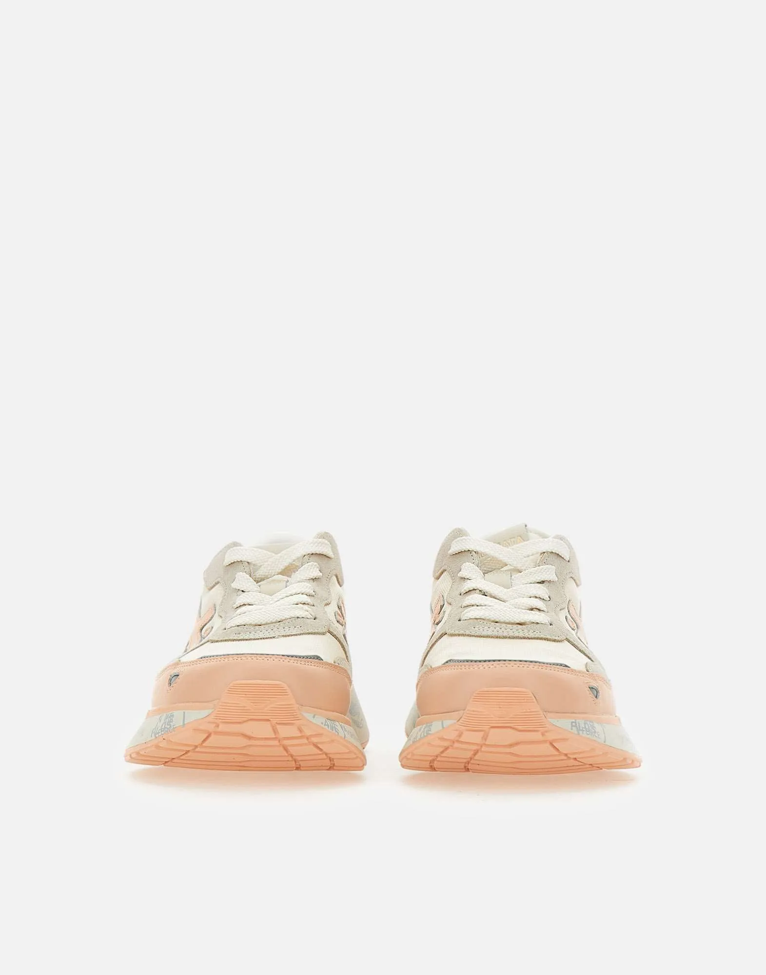 Premiata Lauryn7483 Pink Retro Running Sneakers