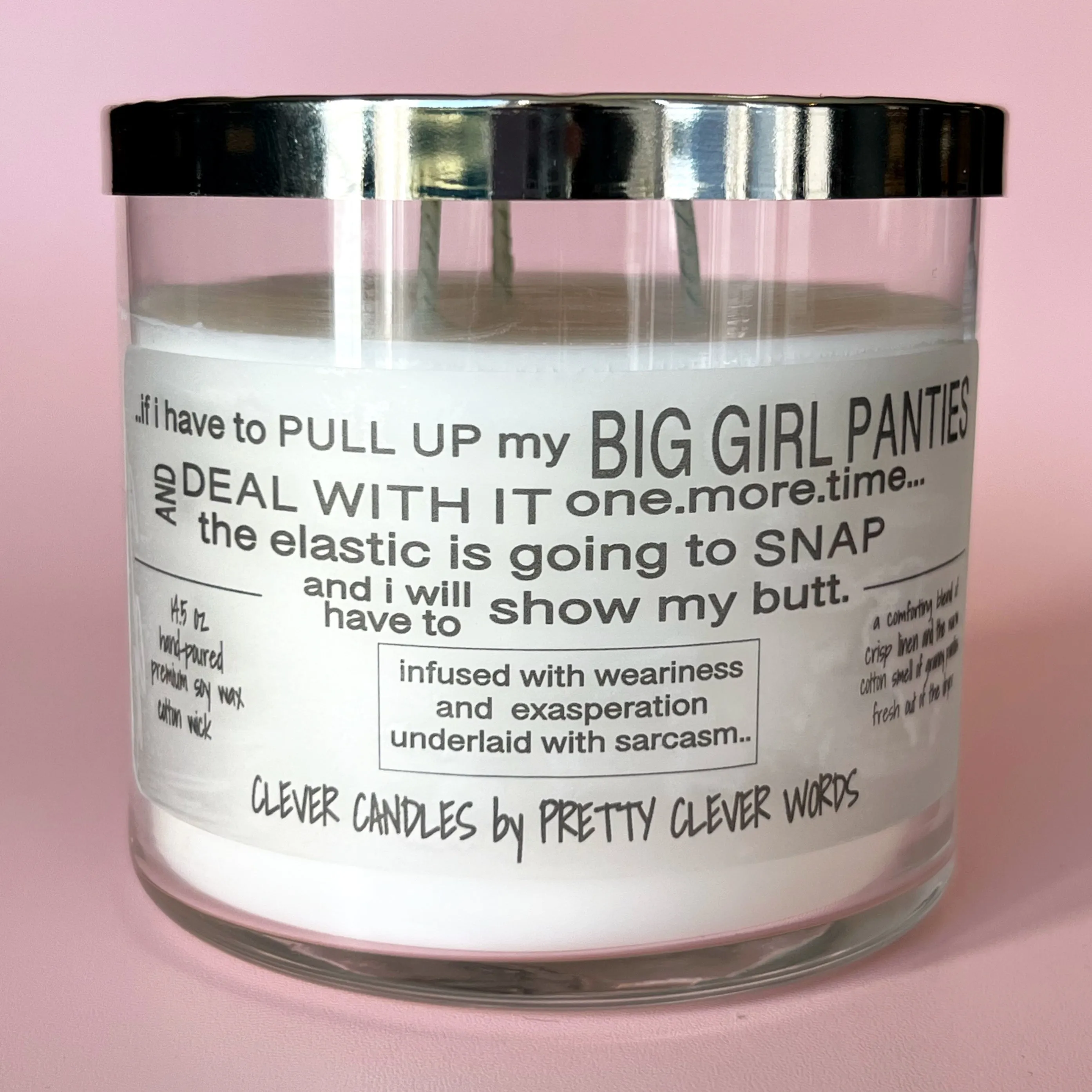 pull up my big girl panties - warm cotton candle