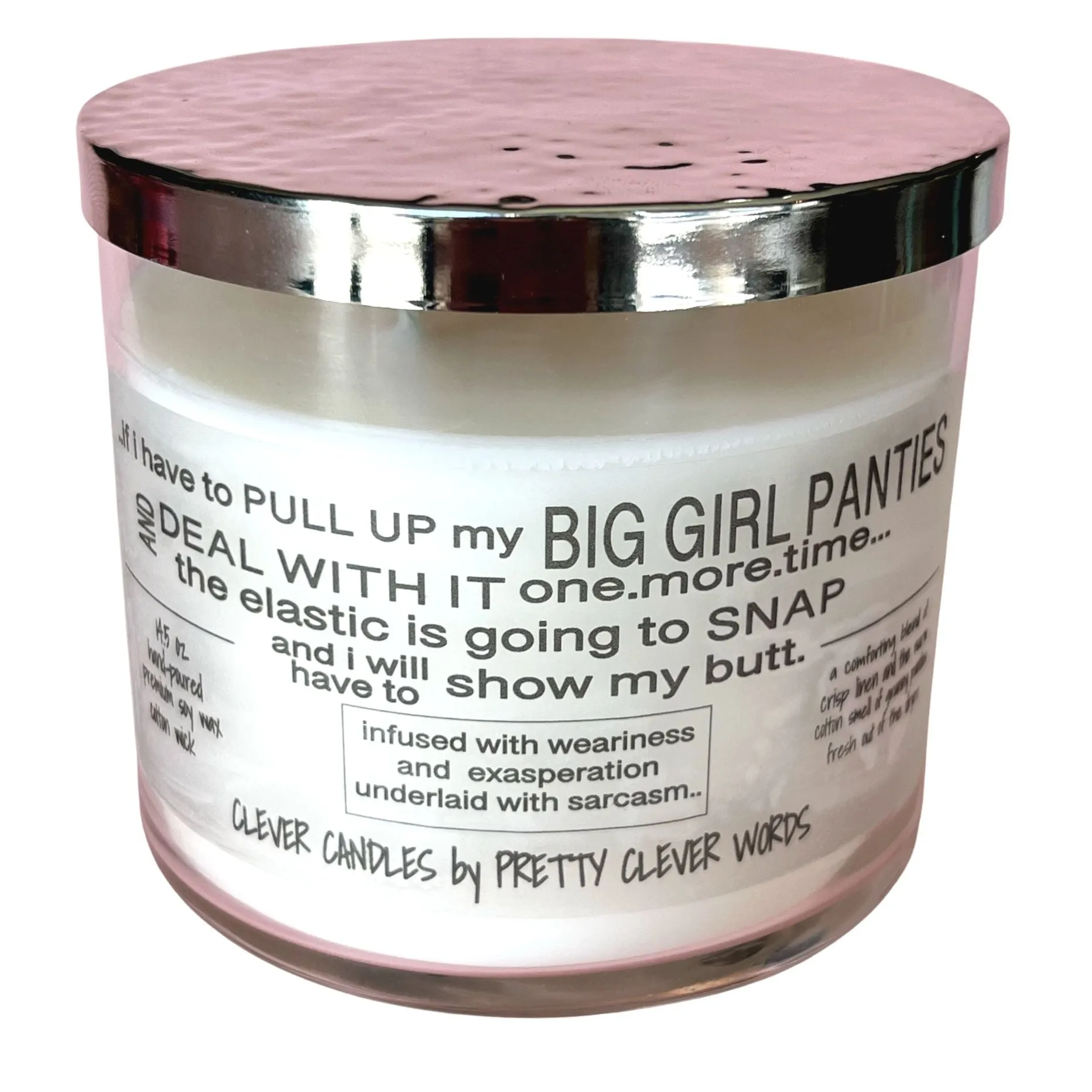 pull up my big girl panties - warm cotton candle